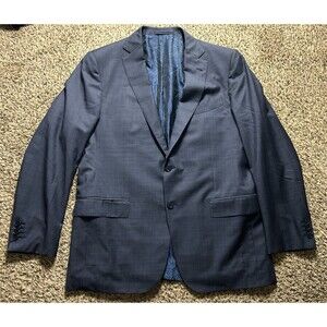 Ermenegildo Zegna Multiseason Blazer Mens US 44 Blue 100% Wool
